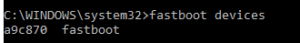 fastboot device
